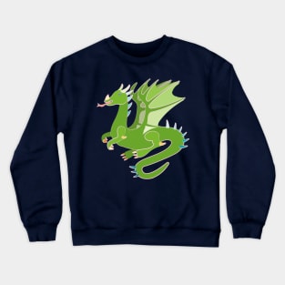 Adorable Green Dragon Crewneck Sweatshirt